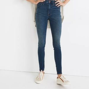 Madewell - Women's High Rise Skinny Jeans - Dark Blue